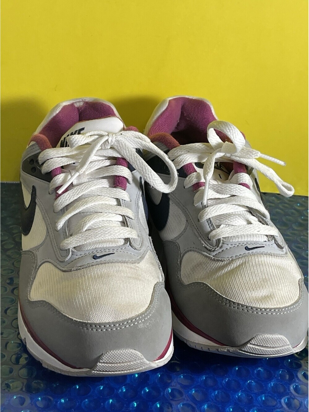Womens Nike Air Max Correlate Running Shoes White Gray 511417-101 Size 10